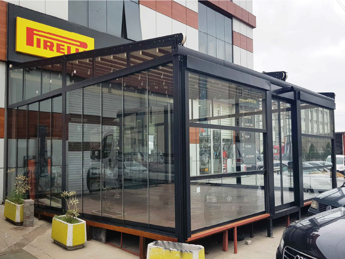 silinebilir giyotin cam